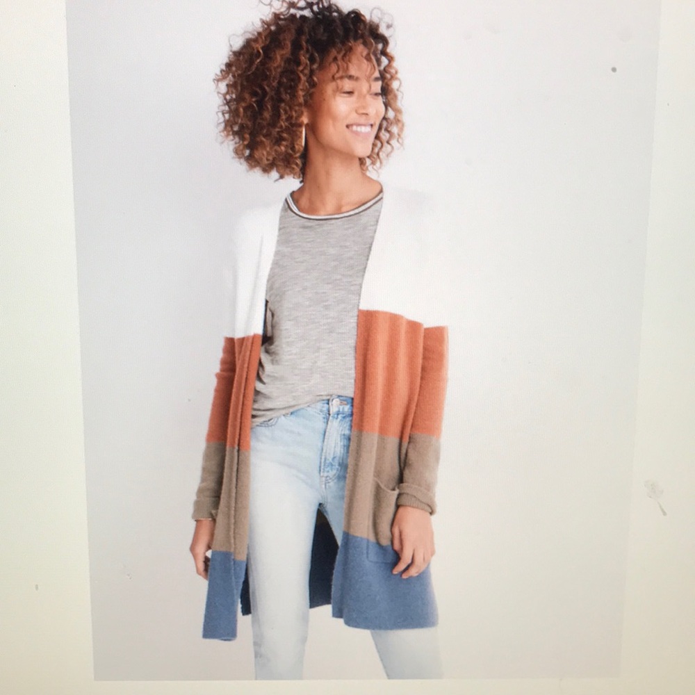 Madewell Kent Striped Cardigan